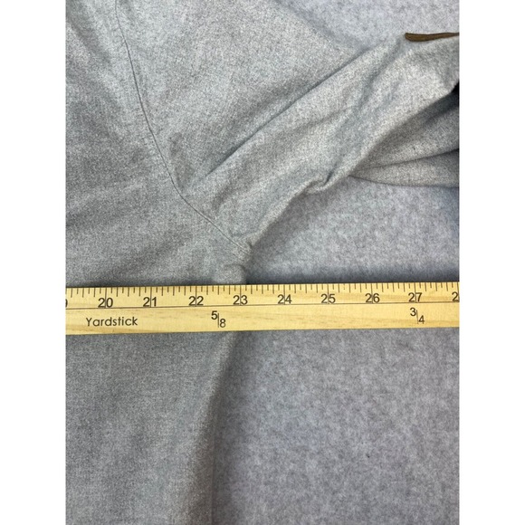 J Crew Shirt Men's L Gray Long Sleeve Button Down Elbow Pads Canvas Casual - Picture 9 of 10